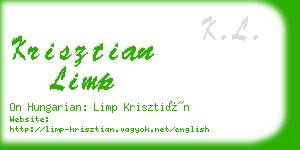 krisztian limp business card